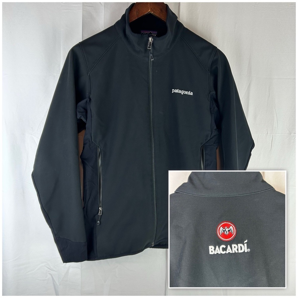 Patagonia Adze Hybrid Jacket Women's S Black Polartec Windbloc Softshell Bacardi